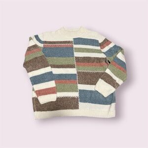 Alfred Dunner Cozy Striped Chenille Sweater | Women’s Medium